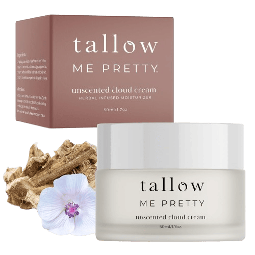 Tallow Me Pretty Unscented Cloud Cream, Nourishing Beef Tallow