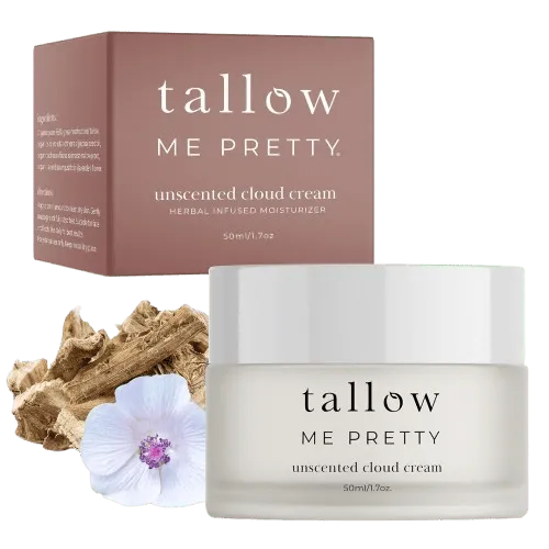 Tallow Me Pretty Unscented Cloud Cream, Nourishing Beef Tallow