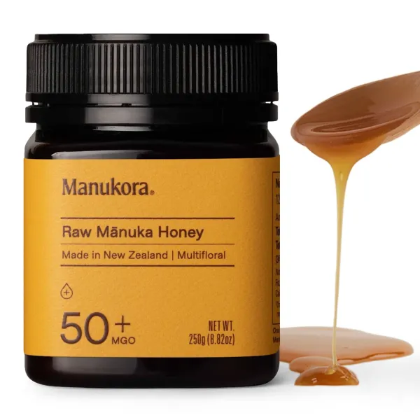 Manukora Raw Manuka Honey, MGO 50+, New Zealand Honey, Non-GMO