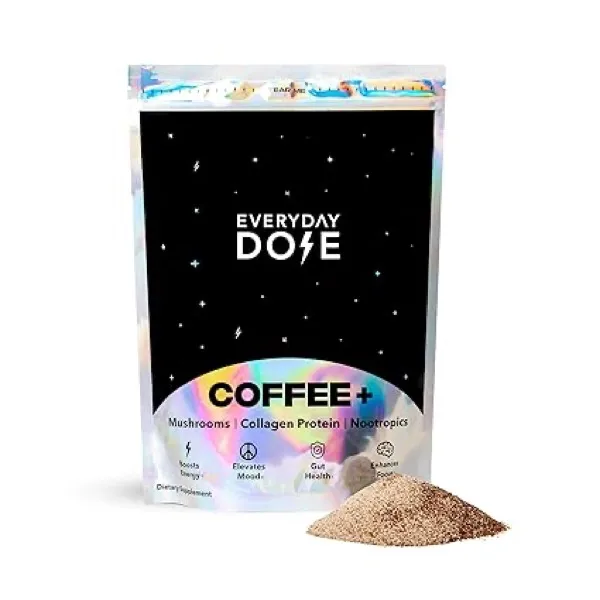 Everyday Dose Premium Adaptogenic Mushroom Coffee with Grass-Fed Collagen
